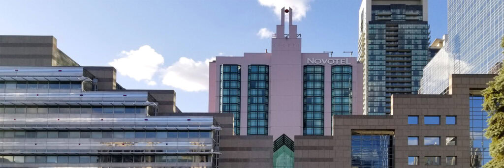 North York Centre buildings and Novotel hotel in North York, Toronto